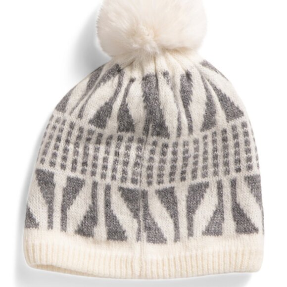 ROSSIGNOL Printed Beanie – Stylish Design with Pom, Ribbed Details Logo Accent